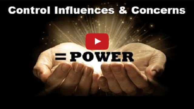 Control Influences & Concerns = Power